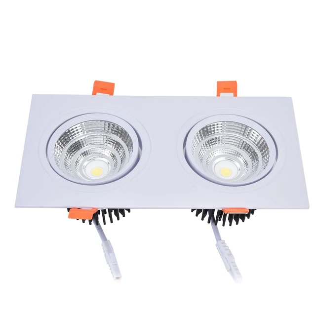 COB LED Downlight 6000K LED Ceiling Lights Adjustable Embedded For Bedroom