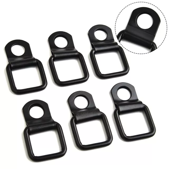 D-Ring Zum Binden Heavy Duty Metall Praktisch Punktanker Schwarz Teile