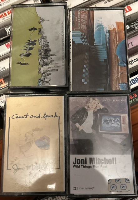 joni mitchell cassette Lot Of 4