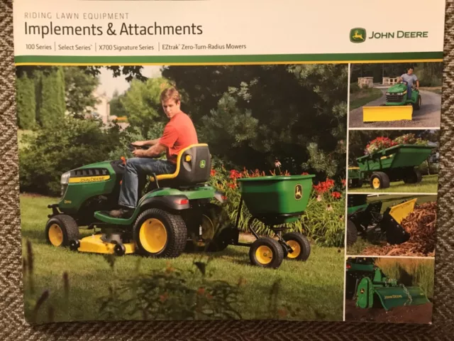 John Deere Advertising (2013) - Riding Lawn Equipment - 100 Series -Free Postage