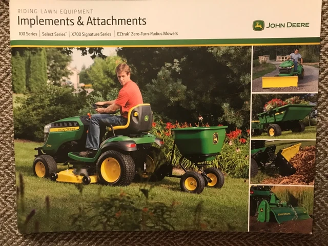 John Deere Advertising (2013) - Riding Lawn Equipment - 100 Series -Free Postage