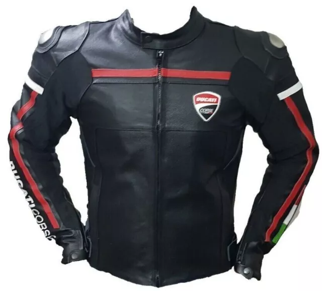 2024 Ducati Motorbike Leather Racing Motogp Jacket Motorcycle Jackets-M-L-Xl-2Xl