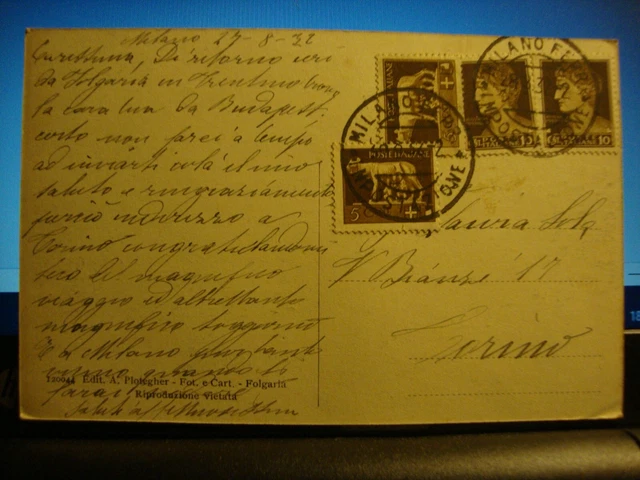 cartolina viaggiata Mezzaselva di Folgaria 2
