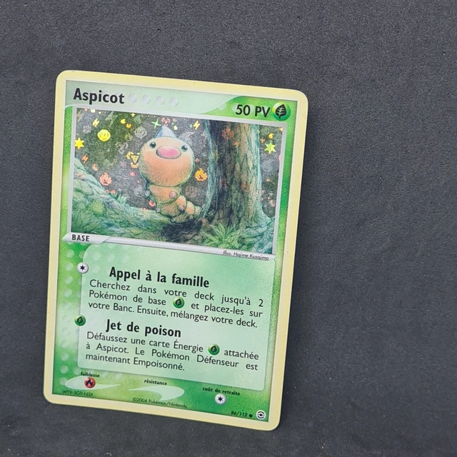 Pokemon Aspicot 86/112 Ex Card Red Fire Green Leaf French holo