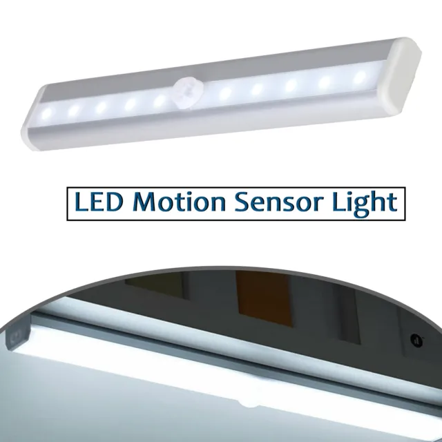 Luce LED Cucina Sotto Armadio Alimentata a Batteria PIR Sensore di Movimento Luce Armadio