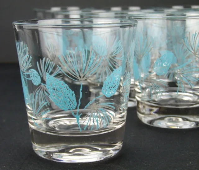 Stetson Marcrest Blue Spruce Juice 3 in Tumbler Low Ball Glasses Set of 11