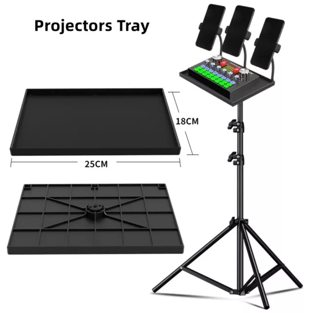 Black Plastic Tray for Universal Use with Projectors Monitors and More