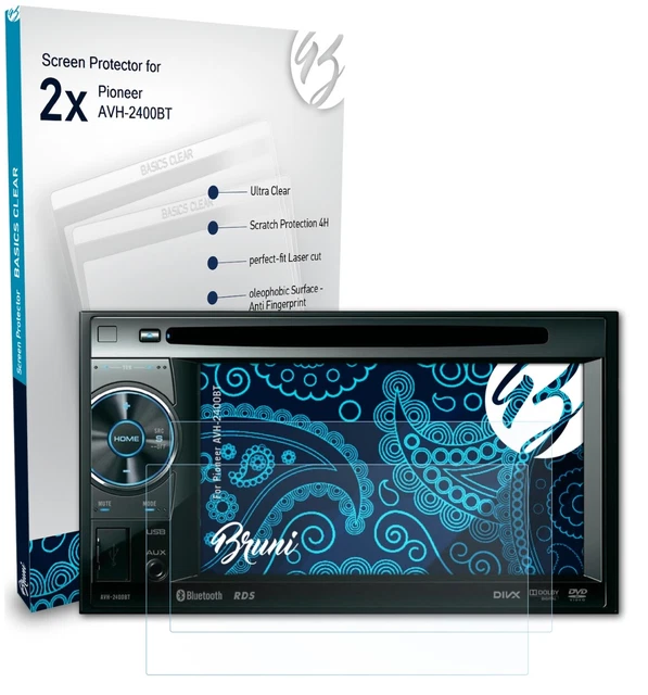 AtFoliX Lot De 2 Protecteurs D'écran Pour Pioneer AVH-X2600BT - Clair - Fabriqué En Allemagne