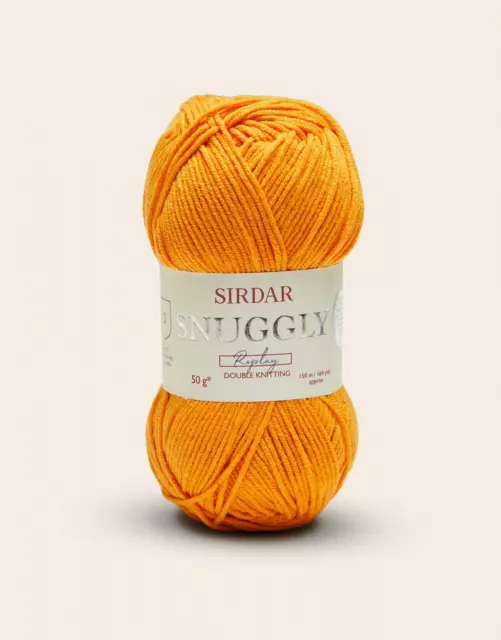 Sirdar Kuschelig Replay Doppel Strickwolle Garn 50g - 117 Mandarine Twist