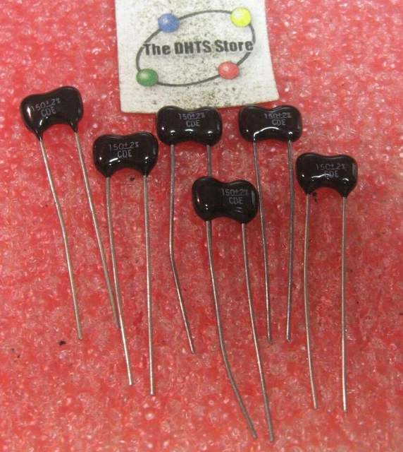 Silver Mica Capacitors 150pF 2% Cornell-Dubilier CDE - NOS Qty 6