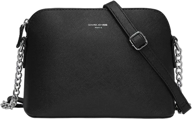 David Jones Piccola Borsa a Tracolla Spalla Donna Catena Mano PU Pelle Elegante