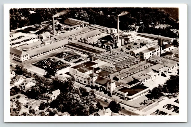 Elkhart IN~Aerial View Factory Conn Ltd~Band & Orchestra Instruments~1950 RPPC