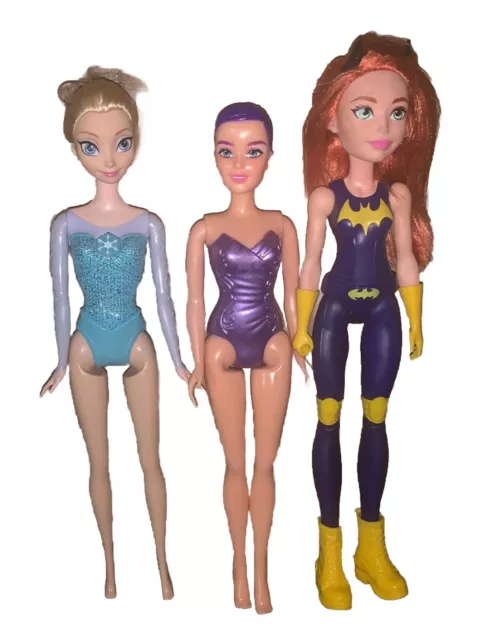 Doll Lot Elsa From Frozen,Bat Girl And Dream Ella