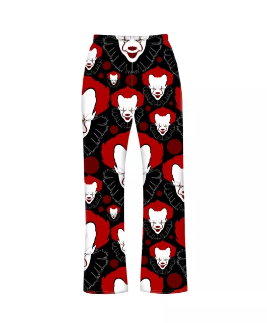 Creepy Scary Circus Killer Clown Evil Pyjama Bottoms Loungewear Halloween