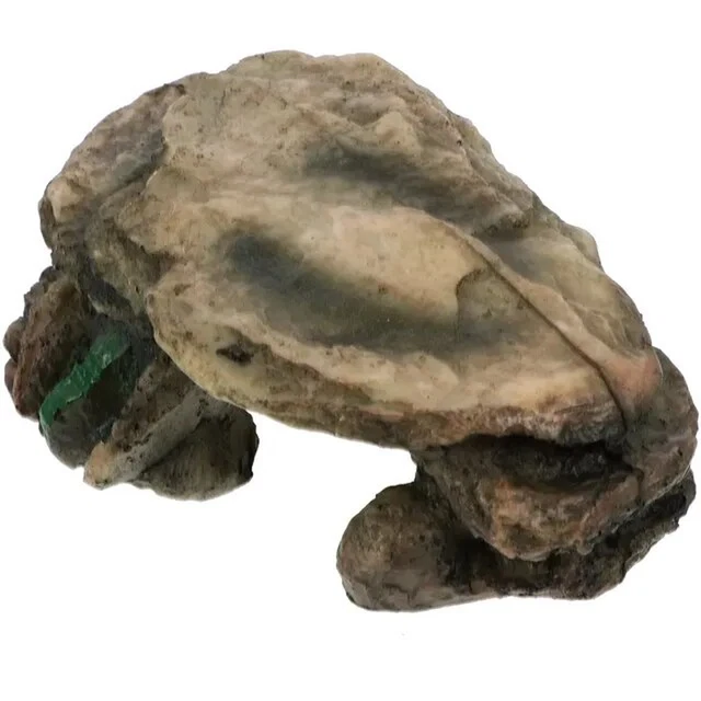 Reptile Aquarium Habitat Ornament Tank Shelter Stone Cave Rock Accessories Turtl