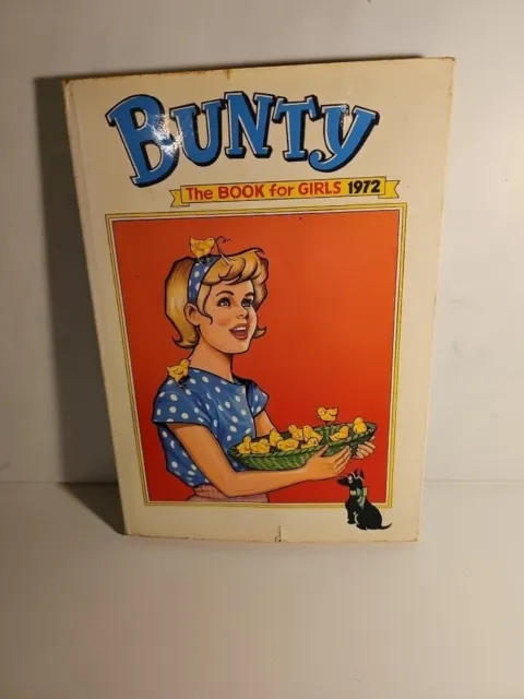 BUNTY BOOK FOR GIRLS 1972 in d/j - annual - w