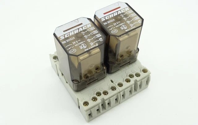 Relais RT424-24 Von TE Connectivity – 2x Um 24 V=, 250 V~/8 A, 1440 Ohm