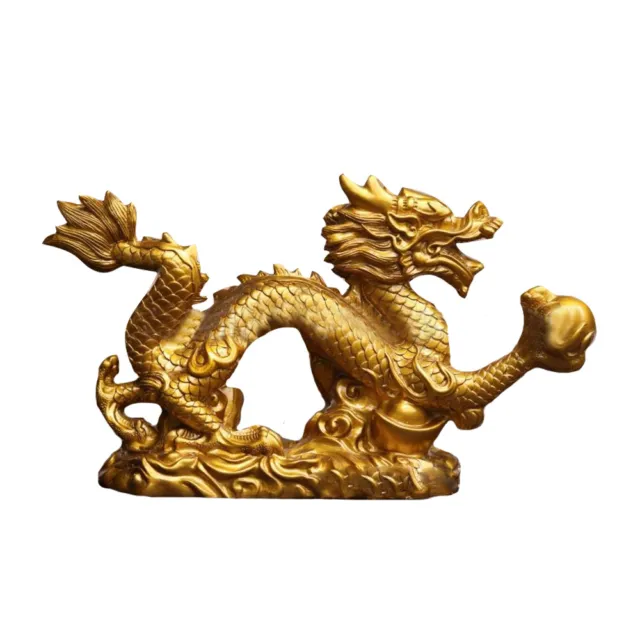 Chinese Feng Shui Dragon Statue Figurine Home Decoration for Luck & Success Gift
