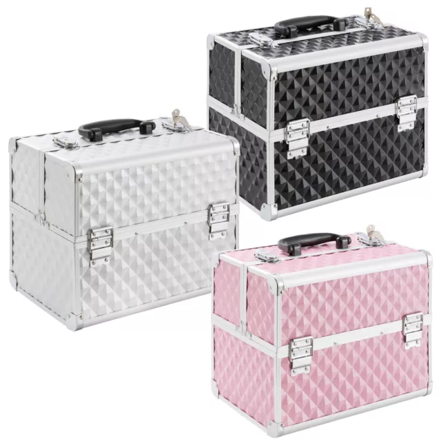 AREBOS Beauty case make up valigia porta trucco Portagioie Multiuso
