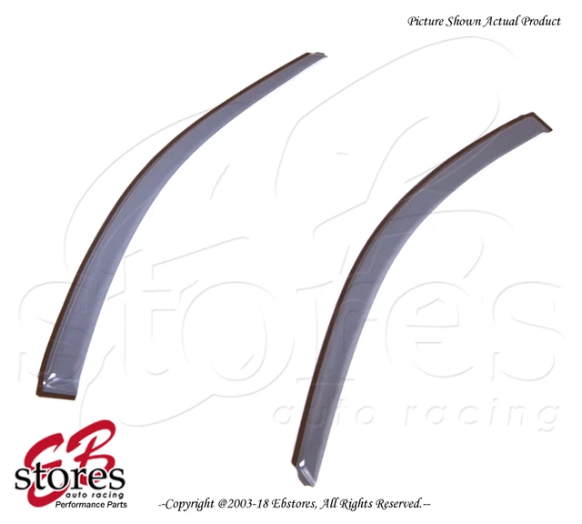 For Acura RSX 2002-2006 Tape On Ash Grey JDM Window Visors Deflector 2pcs