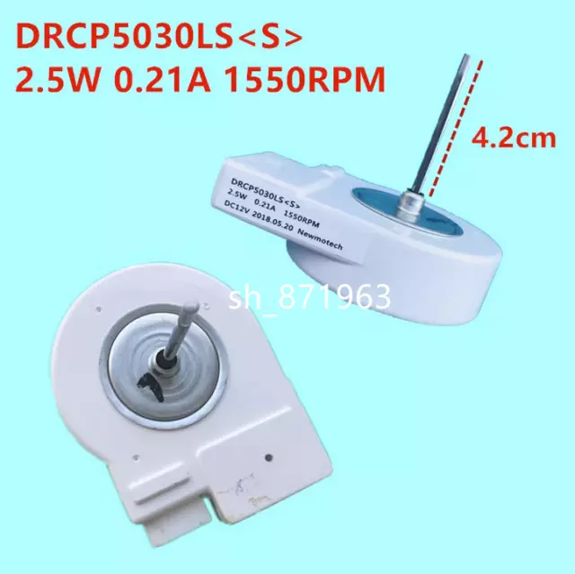 1PCS New DRCP5030LS S Refrigerator Fan Motor DC12V 2.5W 0.21A