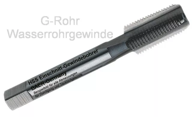 Gewindebohrer Baer Gewindeschneider G BSP 1/8 Zoll Rohrgewinde Wasserrohrgewinde