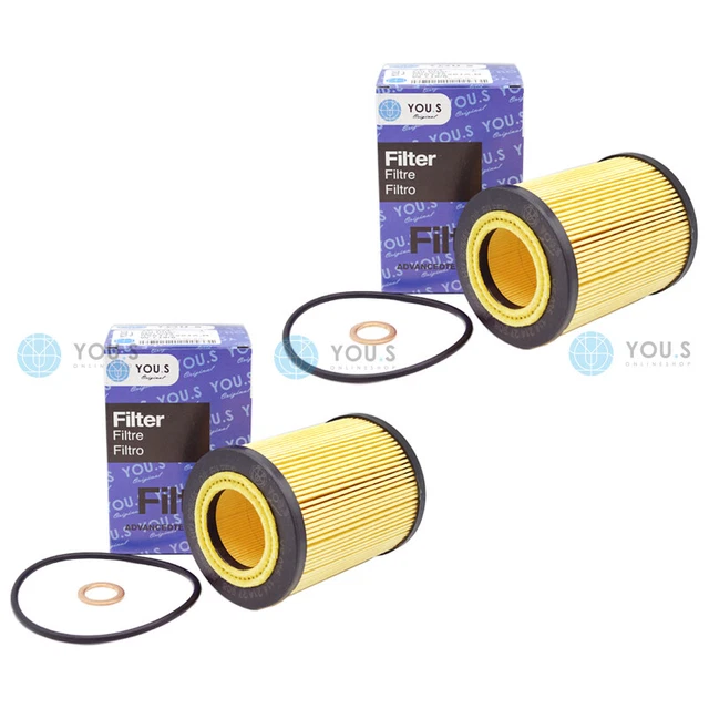 2x Filtres à Huile MANN-FILTER Pour BMW Série 3 E46 E36 Série 5 E39 E60 X5 Z3 - Neufs Origine