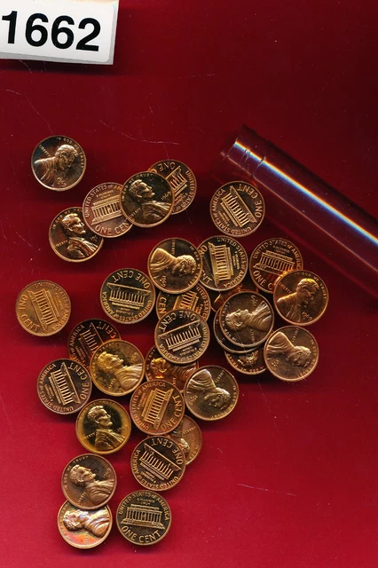 Lincoln Cent - 1969-S - Proofs - 30 Coins In Tube - #1662 Lincoln Cent - 1969-S - Proofs - 30 Coins In Tube - #1662