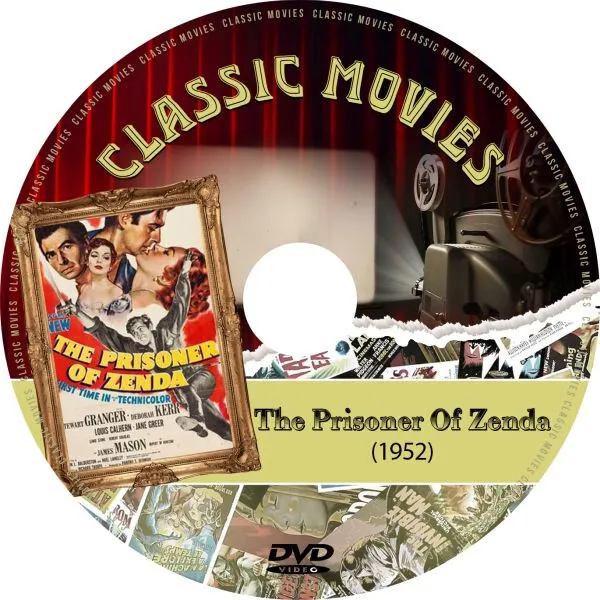 The Prisoner of Zenda 1952 Stewart Granger public domain film on DVD        (NY)