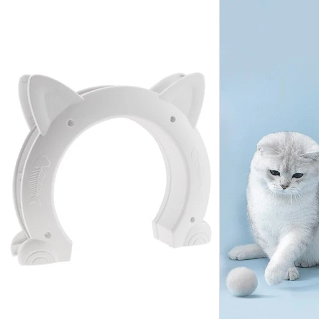 Puerta de acceso para gatos de plástico ABS puerta para gatos puerta de acceso puerta para mascotas