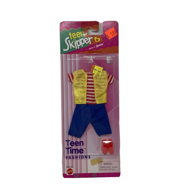 Vtg #68028 Mattel Barbie Sister TEEN SKIPPER TEEN TIMES FASHIONS NRFB 1996