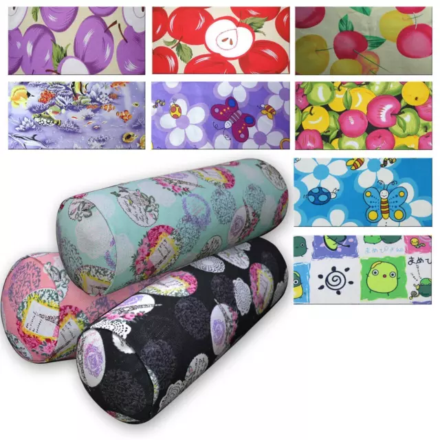 Bolster Cover*Modern Cotton Canvas Neck Roll Tube Yoga Massage Pillow Case*AL1