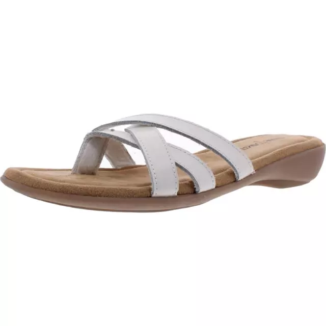 Minnetonka Womens Sunny Leather Flip Flop Slip On Thong Sandals Shoes BHFO 3420