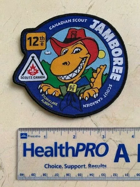 2013 12th Canadian Scout Jamboree - Souvenir Patch - Sylvan Lake Alberta