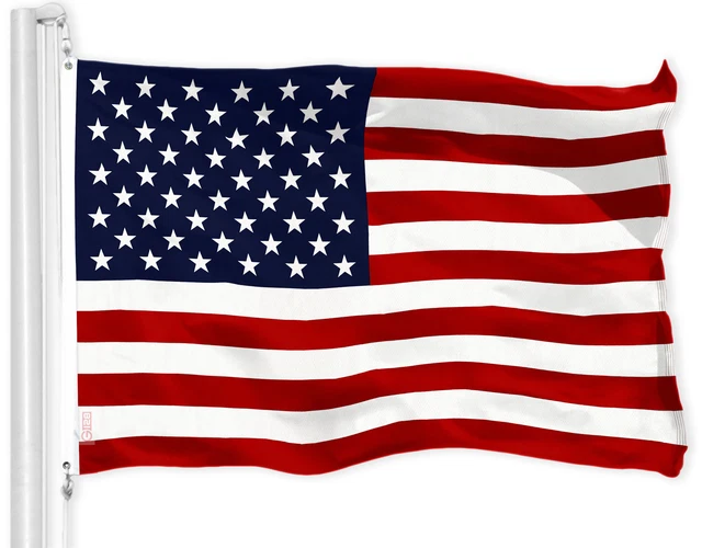 G128 American USA Flag 4x6 Ft LiteWeave Pro Printed 150D Polyester Country Flag