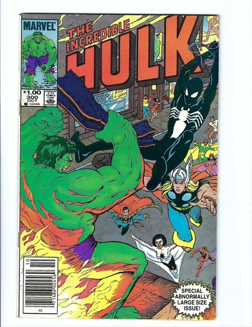 Hulk 300, FN+ 6.5, Bronze 1984, Newsstand! Sal Buscema, Spider-Man, Large Size
