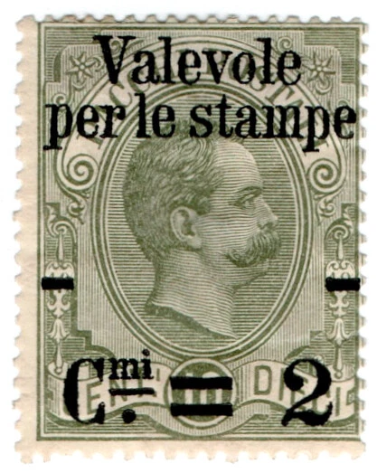 (I.B) Italy Postal : Parcel Post 2c on 10c OP