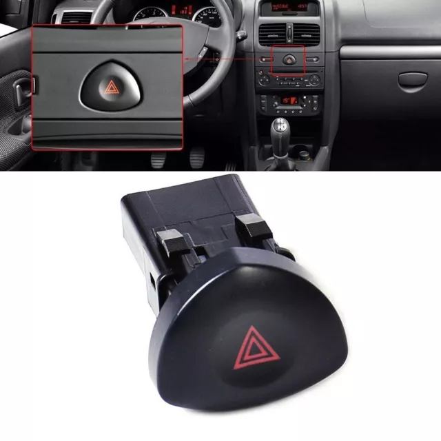 Sostituzione interruttore luci pericolose nere per Renault Clio 2 mk2 alta affid