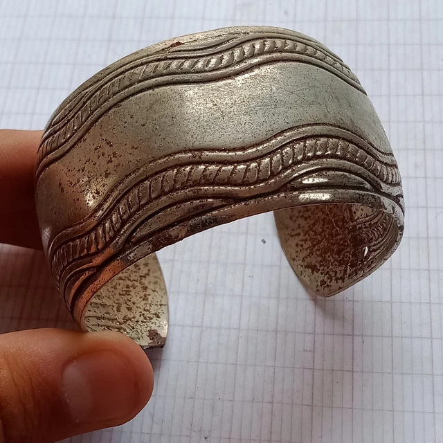 Circa 900 - 1000 Ad Viking Era Norse Silver Color Warriors Bracelet