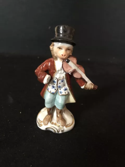 4” Sitzendorf Monkey Band Figure