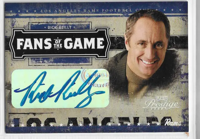 Rick Reilly 2005 Donruss Playoff Prestige Fans Of The Game Auto Ssp Si Espn Mg