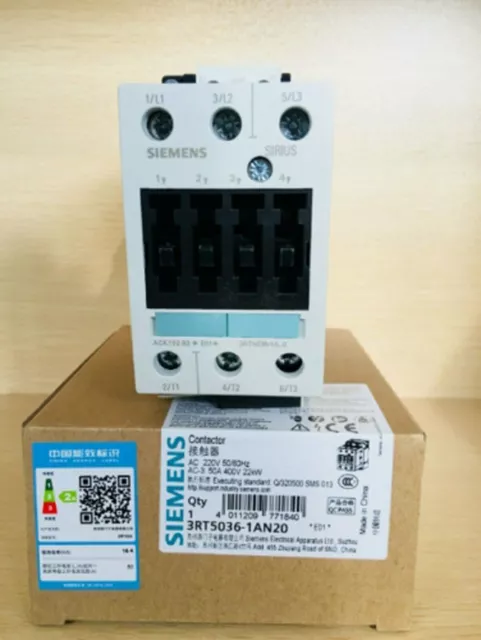 1PC New Siemens 3RT5036-1AN20 Contactor In Box