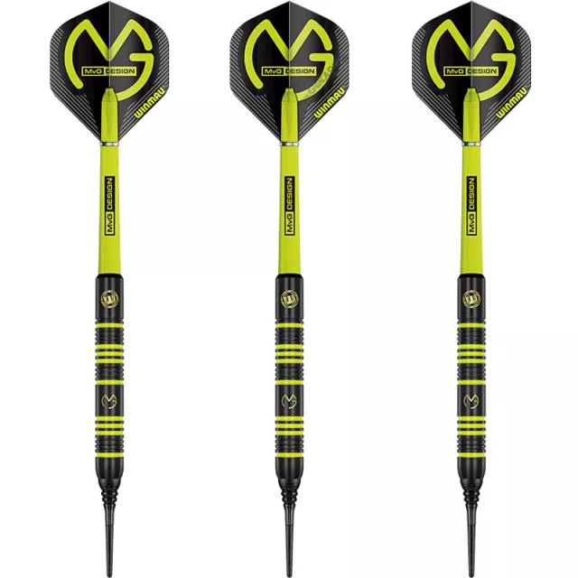 Winmau Soft Darts MvG Michael van Gerwen Ambition Black Brass Softtip Softdart