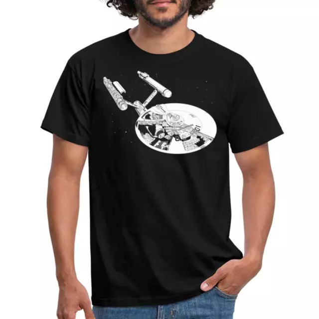 Star Trek The Original Series USS Enterprise Männer T-Shirt