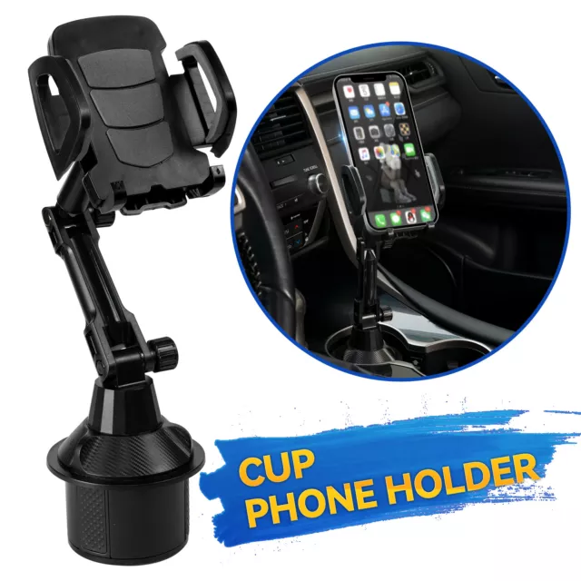 Car Cup Holder Phone Mount 360° Rotating Adjustable Bracket for Mobile Phone GPS