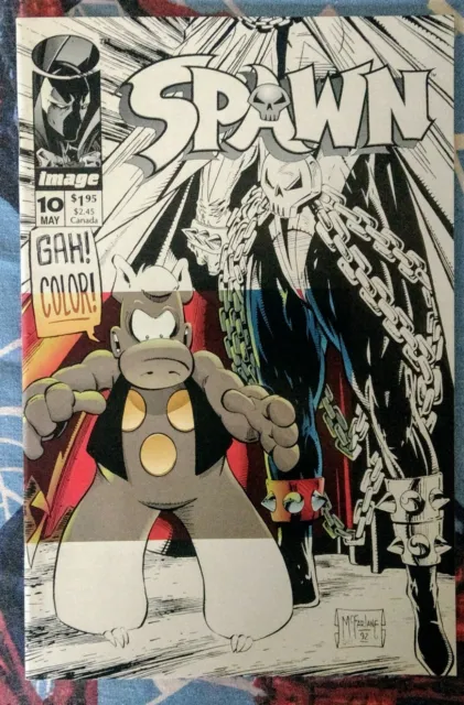 Spawn #10 (May 1993, Image) Cerebus Crossover Sims/ Mcfarlane! Fine/Very Fine!