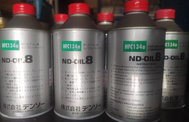 ORGINAL DENSO A/C Compressor Refrigerant Oil  ND OIL- 8 for use in HFC-134a