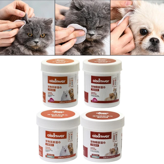 Lingettes nettoyantes douces pour animaux de compagnie Détachant pour chat