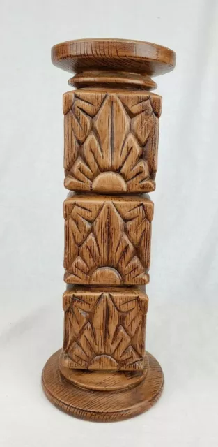 "Pilar Helen Harter 1975 13,5" de altura único con soporte de cerámica" vintage
