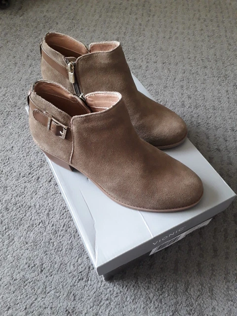 VIONIC MILLIE ORTHOTIC Mocha Suede Ankle Boots Size 7 41 32.99 PicClick UK